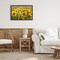 Stupell Industries Central Sunflower in Meadow Floating Frame, design by Andy Crawford